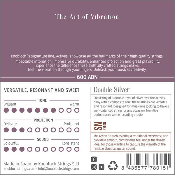 Knobloch Strings Double Silver Special Nylon600