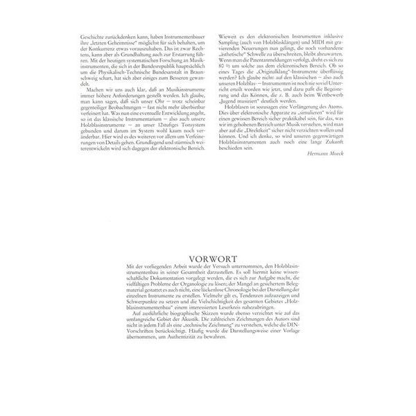 Edition Moeck Holzblasinstrumentenbau