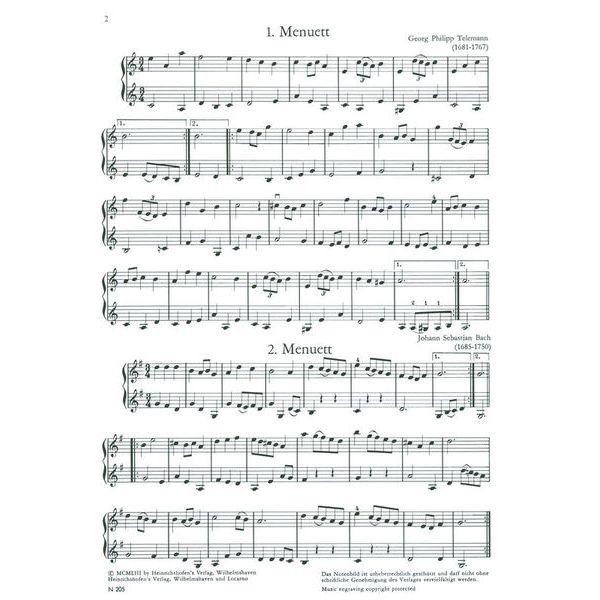 Heinrichshofen Verlag Duette Alter Meister Violin