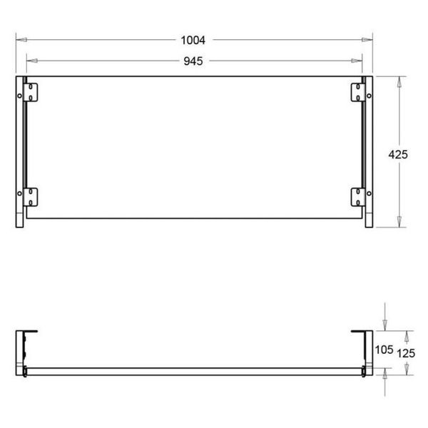 Studio Desk Pro Line CL Pull out Keyb. BK