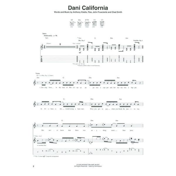 Hal Leonard Red Hot Chili Stadium Guitar