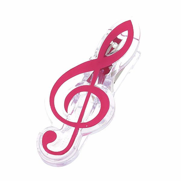 agifty Music Clip Violin Clef Pink