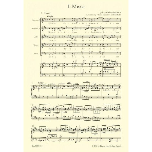 Brenreiter Bach Messe h-Moll