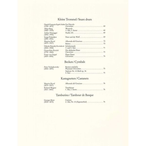 Schott Orchester Probespiel Pauke