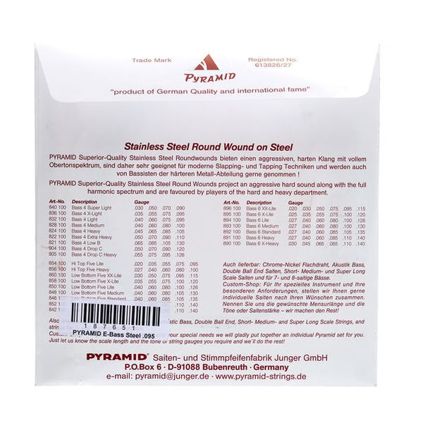 Pyramid 095 Single String bass guitar