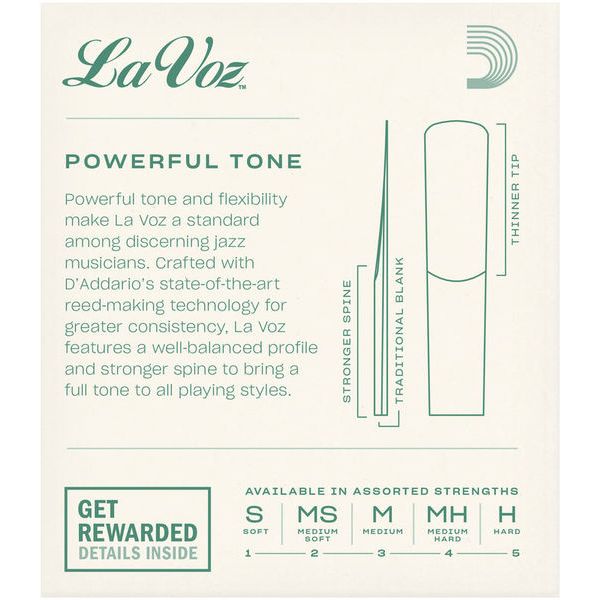 DAddario Woodwinds La Voz Soprano Saxophone MS