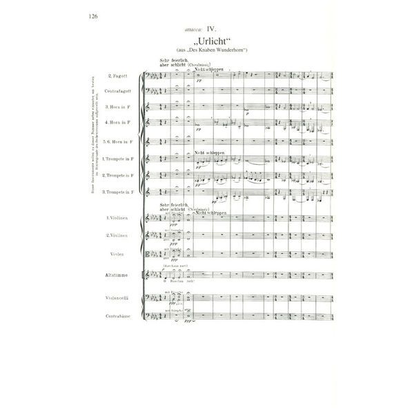 Edition Eulenburg Mahler Sinfonie Nr. 2 C-Moll