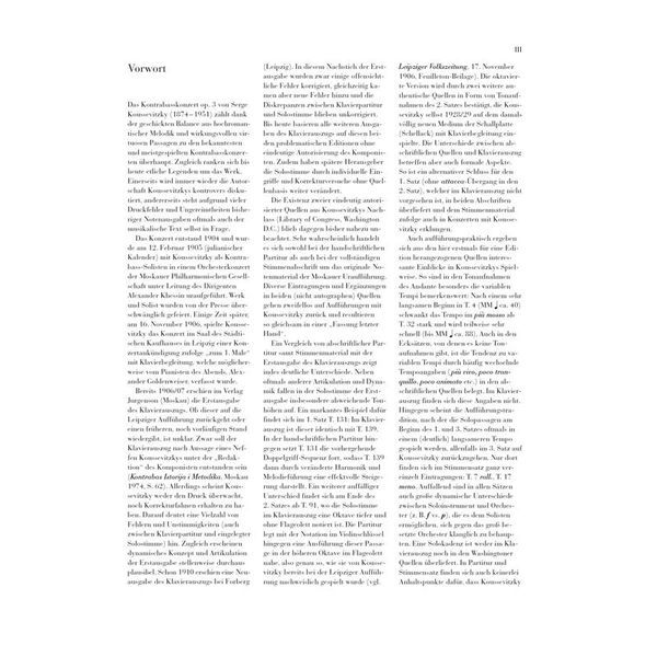 Henle Verlag Koussevitzky Kontrabasskonzert