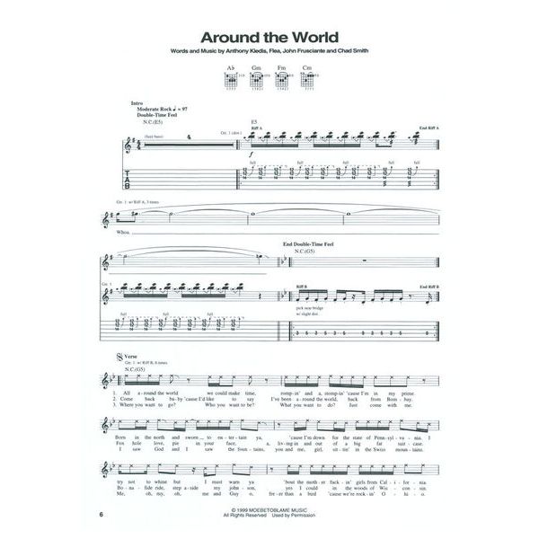 Hal Leonard RHCP Californication Guitar