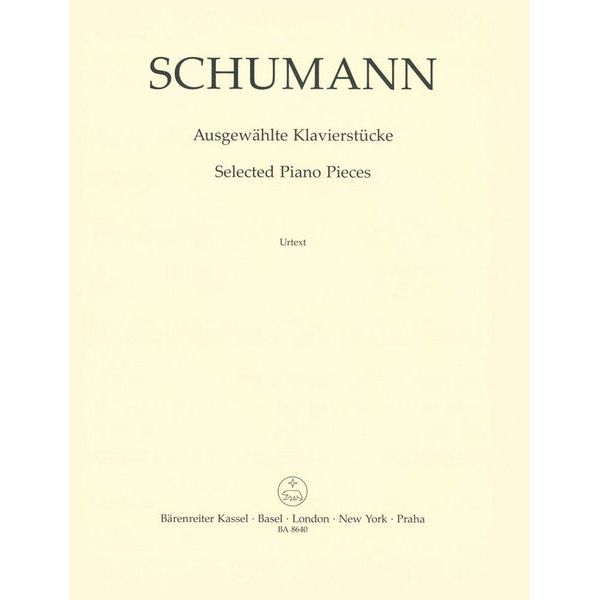 Brenreiter Schumann Ausgewhlte Klavier