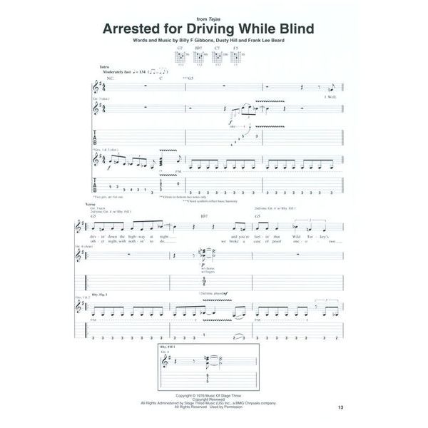 Hal Leonard ZZ Top Early Classics