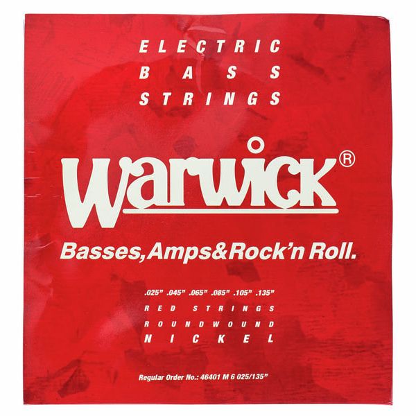 Warwick 46401 Red Strings Nickel