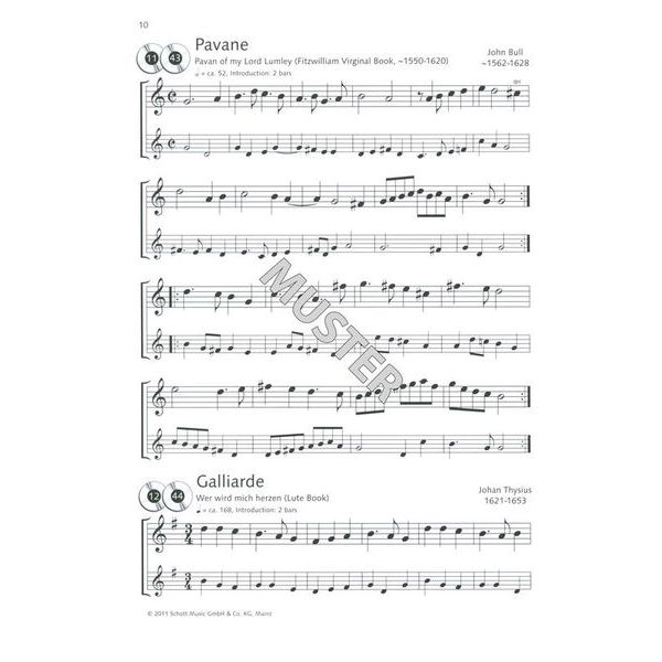 Schott Baroque Dances Recorder