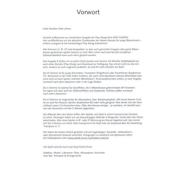 Music Factory Easy Charts Play-Along 14