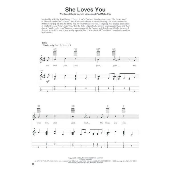 Hal Leonard Beatles Fingerstyle Ukulele