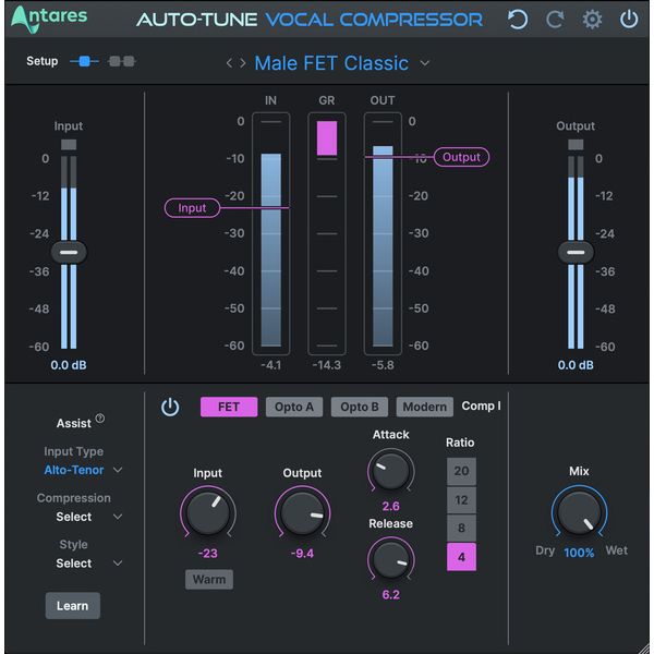 Antares AutoTune Vocal Compressor