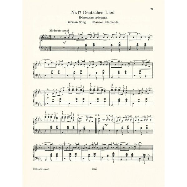 Breitkopf & Hrtel Tschaikowsky Kinderalbum