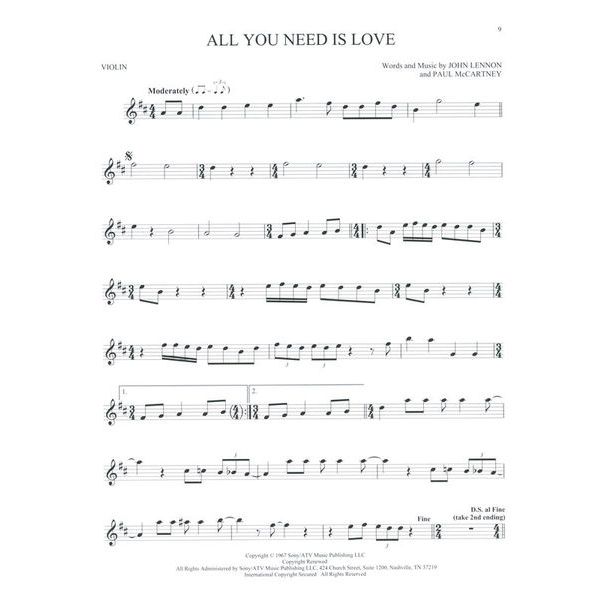 Hal Leonard 101 Popular Songs Violin