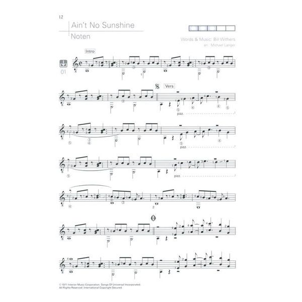 Edition Dux Acoustic Pop Guitar Solos 2