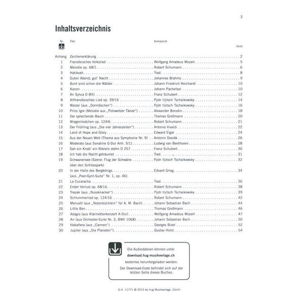 Edition Hug Melodien für Kontrabass