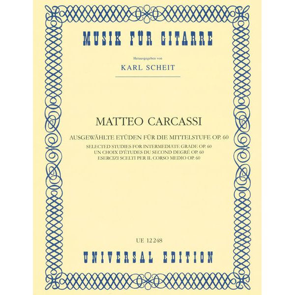 Universal Edition Carcassi Ausgewhlte Etüden