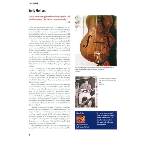 Backbeat Books Zappa's Gear