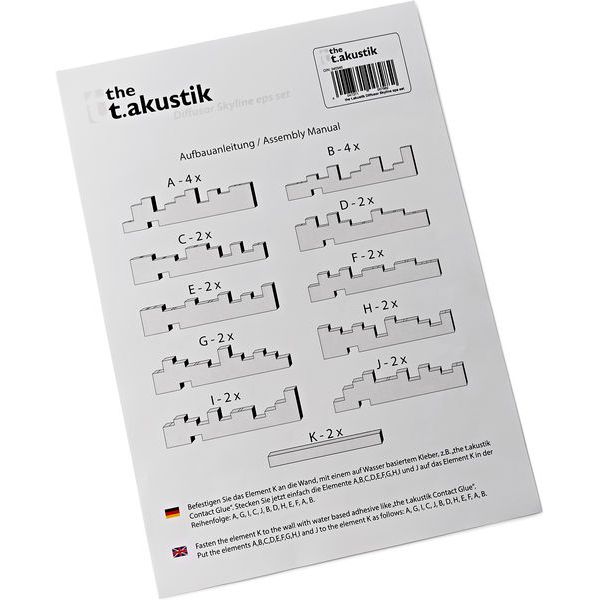 t.akustik Diffusor Manhattan eps set