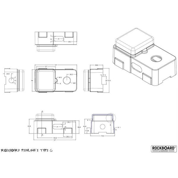 Rockboard Pedalsafe Type G universal