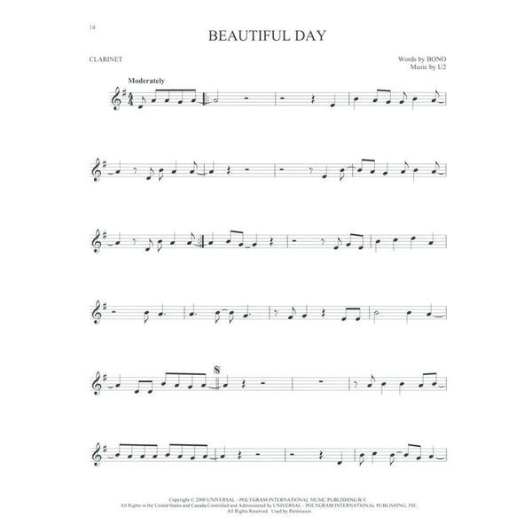 Hal Leonard 101 Hit Songs For Clarinet