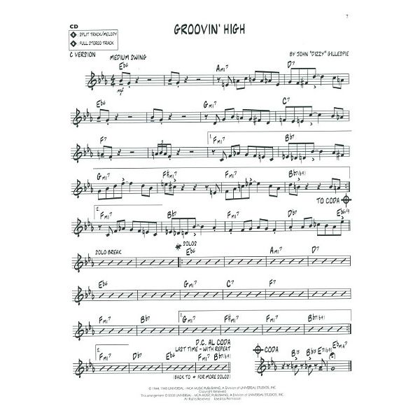 Hal Leonard Jazz Play-Along D. Gillespie