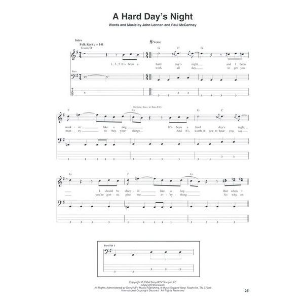 Hal Leonard The Beatles 1962-1966 Bass