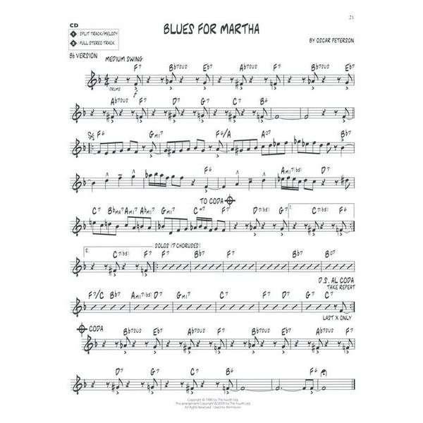 Hal Leonard Jazz-Play-Along Oscar Peterson