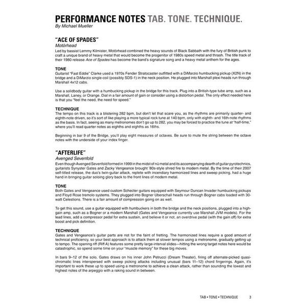 Hal Leonard Tab+25 Top Metal Songs