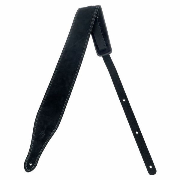 Harley Benton Wide Leather Padded Strap BK