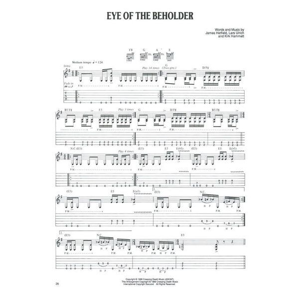 Cherry Lane Music Company Metallica And Justice For All