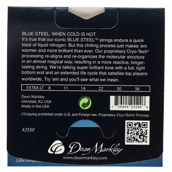Dean Markley 2550 Blue Steel Electric XL