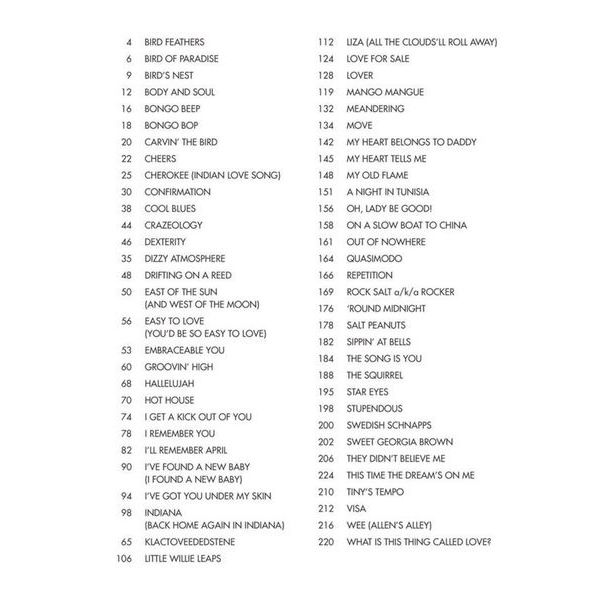 Hal Leonard Charlie Parker Omnibook Eb 2