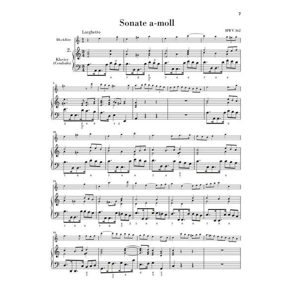 Henle Verlag Hndel Blockflötensonaten