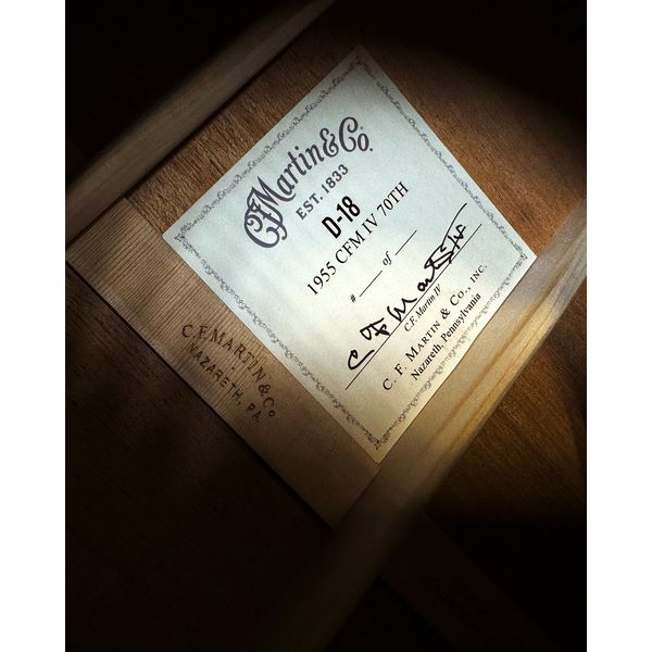 Martin Guitar D-18 1955 CFM IV 70th