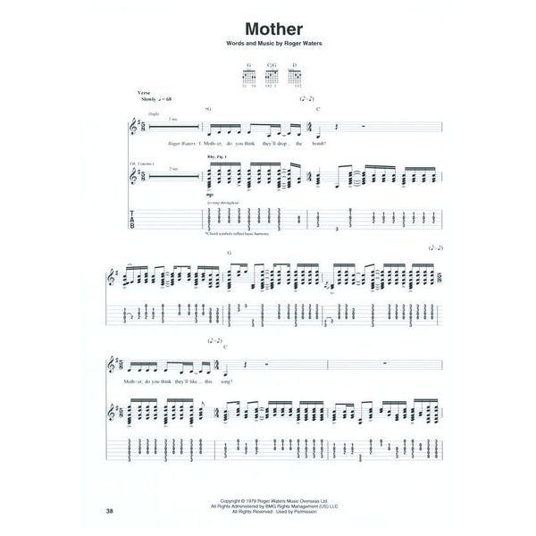 Hal Leonard Pink Floyd: The Wall Guitar