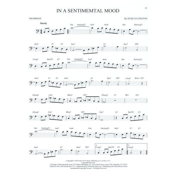 Hal Leonard 101 Jazz Songs for Trombone