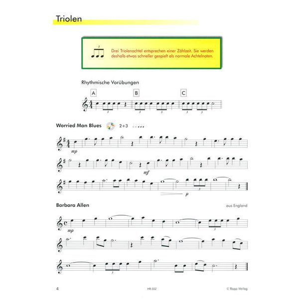 Horst Rapp Verlag Saxophon Lernen mit Spa 2