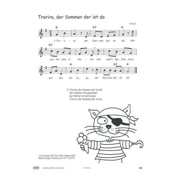 Hage Musikverlag Lillis Blockflöten Spielbuch