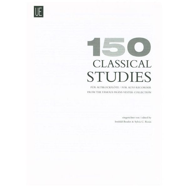 Universal Edition 150 Classical Studies Recorder