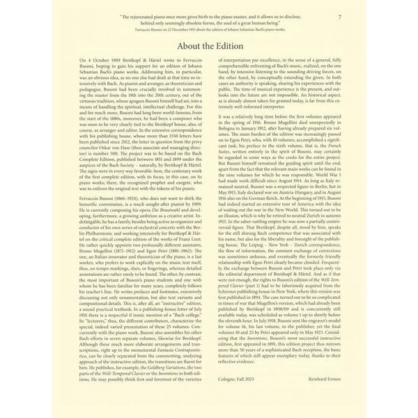 Breitkopf & Hrtel Bach/Busoni Wohltemperiert 1/2