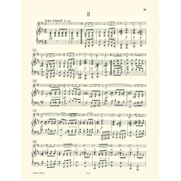 Edition Peters Schumann Sonaten Violine