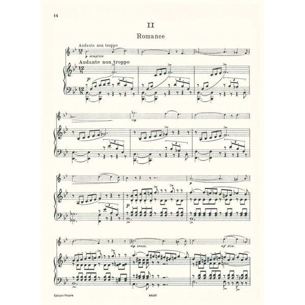 Edition Peters Wieniawski Violinkonzert Nr. 2