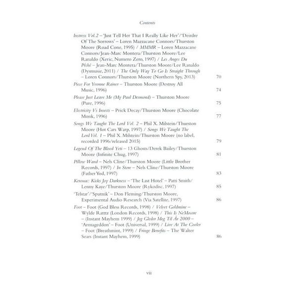 Omnibus Press Thurston Moore We Sing A New