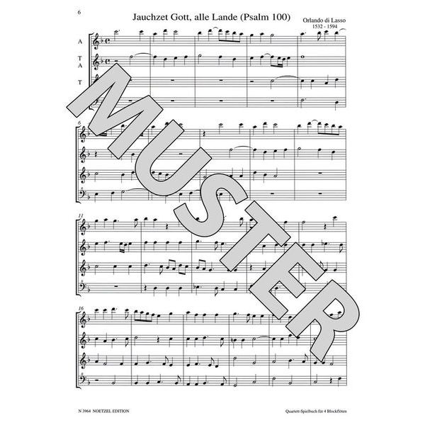 Heinrichshofen Verlag Quartett-Spielbuch Blockflöte