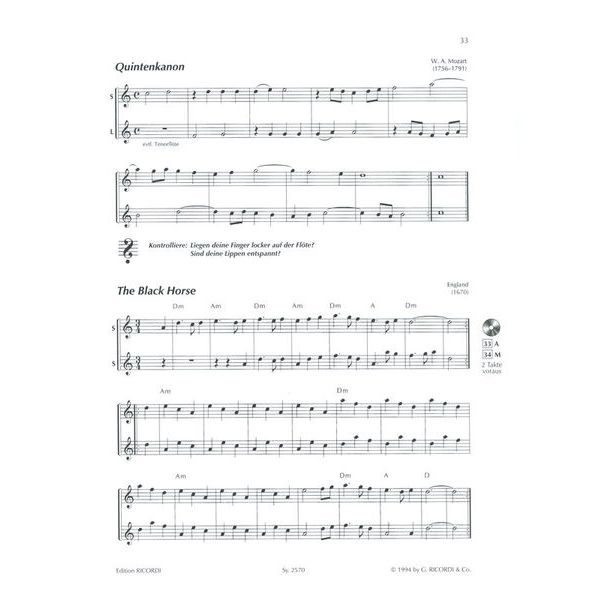 Ricordi Die Altblockflöte 1